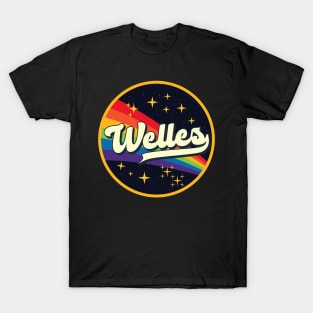 Welles // Rainbow In Space Vintage Style T-Shirt